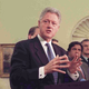 President Clinton fields reporters' questions.